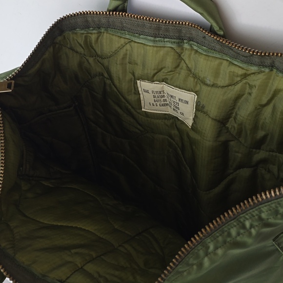 US Military Flyers Helmet Bag 8415-00-782-2989 Unicor Green Nylon Army Air Force - Picture 7 of 7